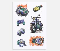 Стикерпак бумажный Thematik, для мужчин арт.19071.01