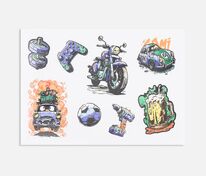 Стикерпак UV-DTF Thematik, для мужчин арт.19072.01