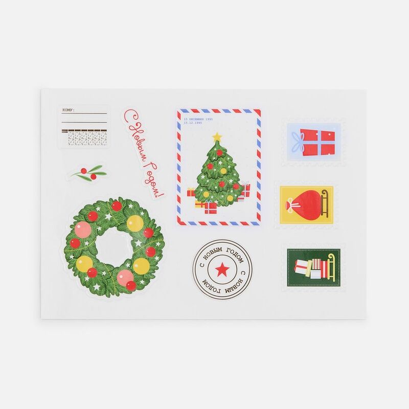 Стикерпак UV-DTF Thematik, новогодний арт.19072.05