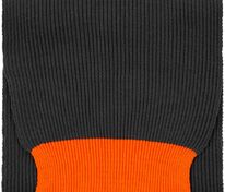 Шарф Snappy, темно-серый (антрацит) с оранжевым арт.76262.28